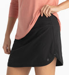 WOMENS BAMBOO LINED BREEZE SKORT BLK XL
