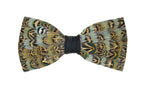 Feather Bow Tie 8 - Light Blue Pheasant