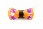 Feather Bow Tie - The Alumni - Choose Your Colors: Red and Black