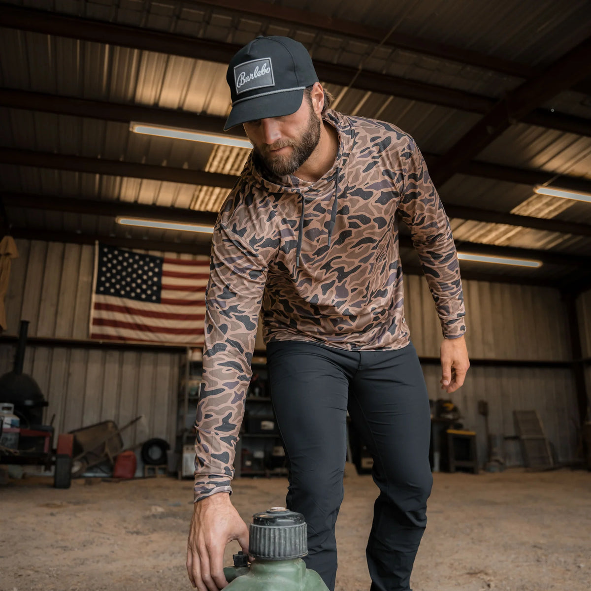 Burlebo Performance Hoodie - Gauge Camo