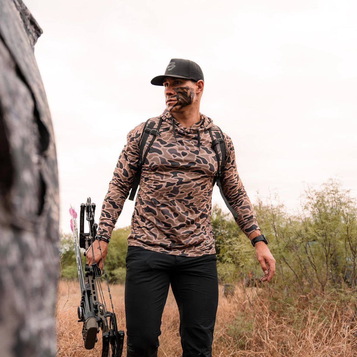 Burlebo Performance Hoodie - Gauge Camo