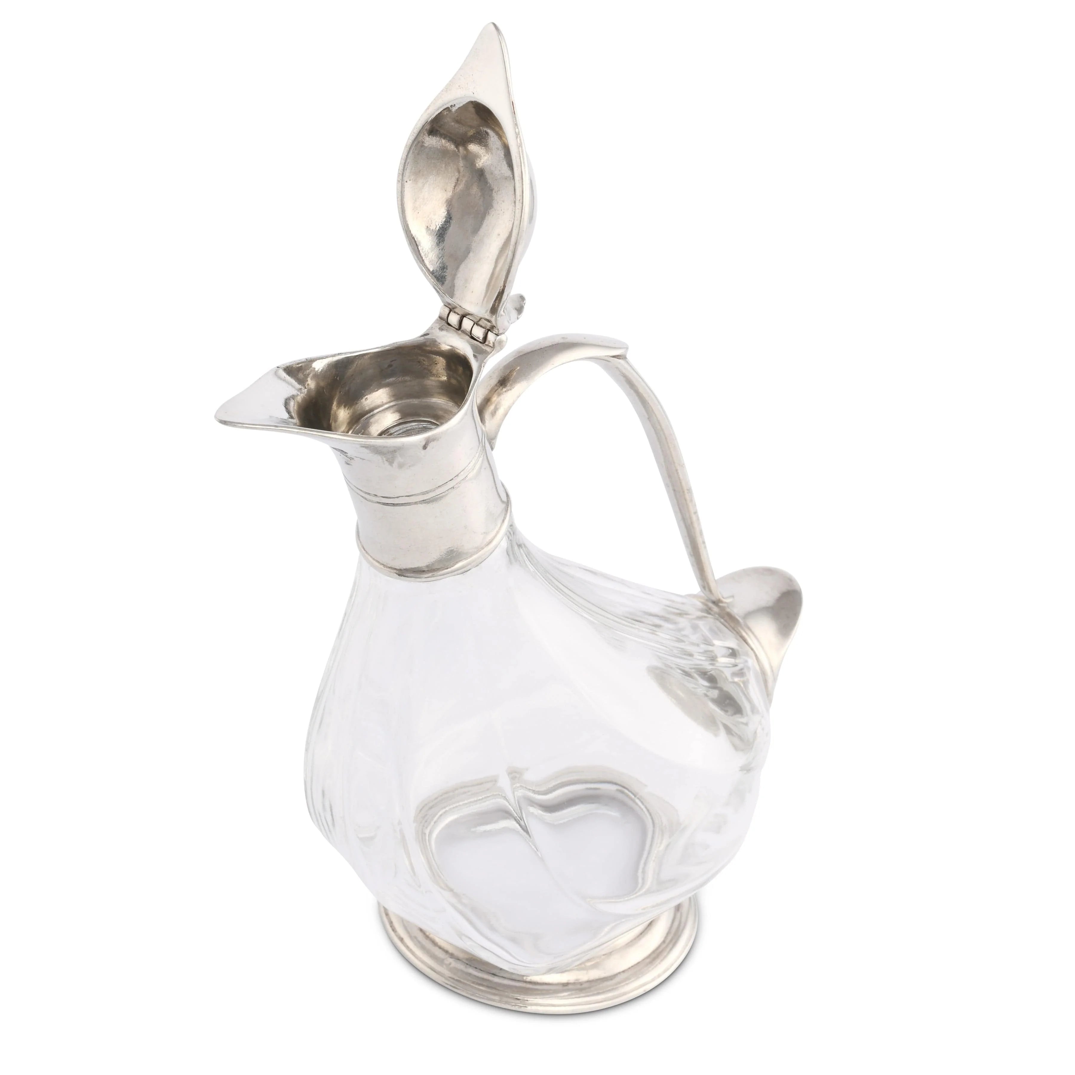 DUCK PEWTER WINE DECANTER