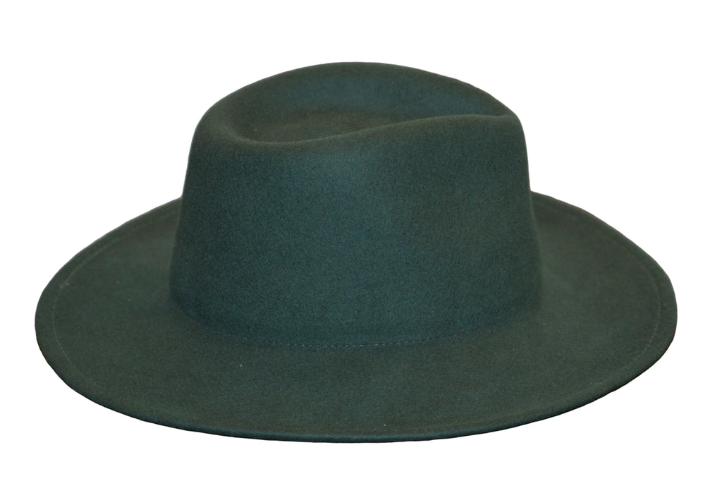 FlyWay- Dark Green Crushable Wool Hat