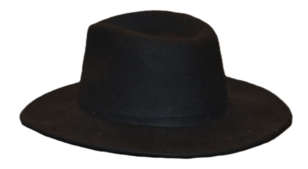 FlyWay- Black Crushable Wool Hat