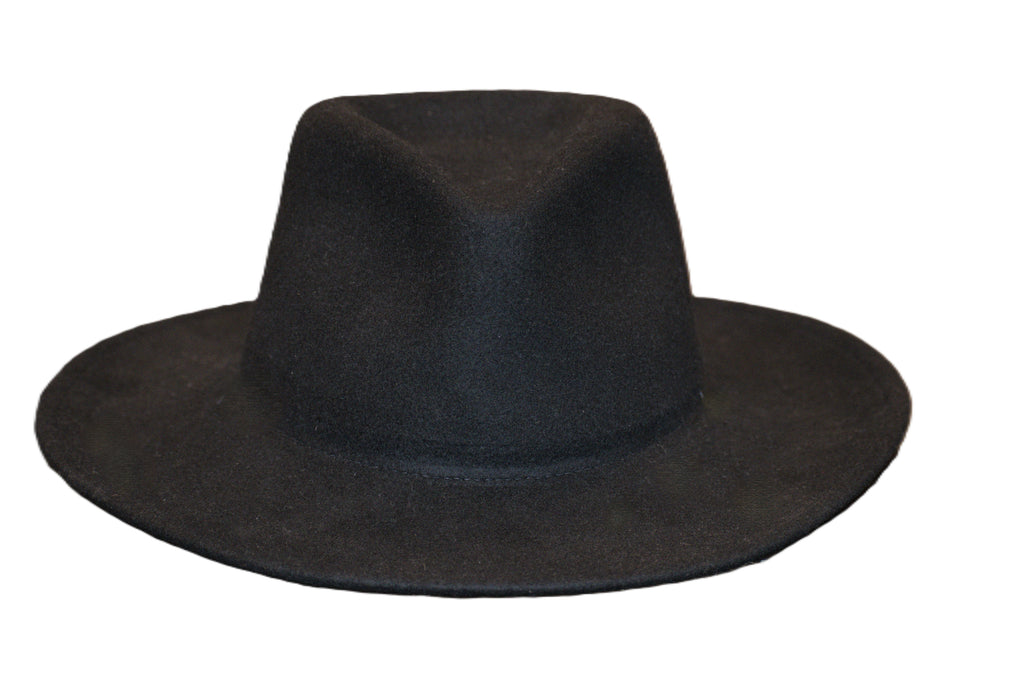 FlyWay- Black Crushable Wool Hat