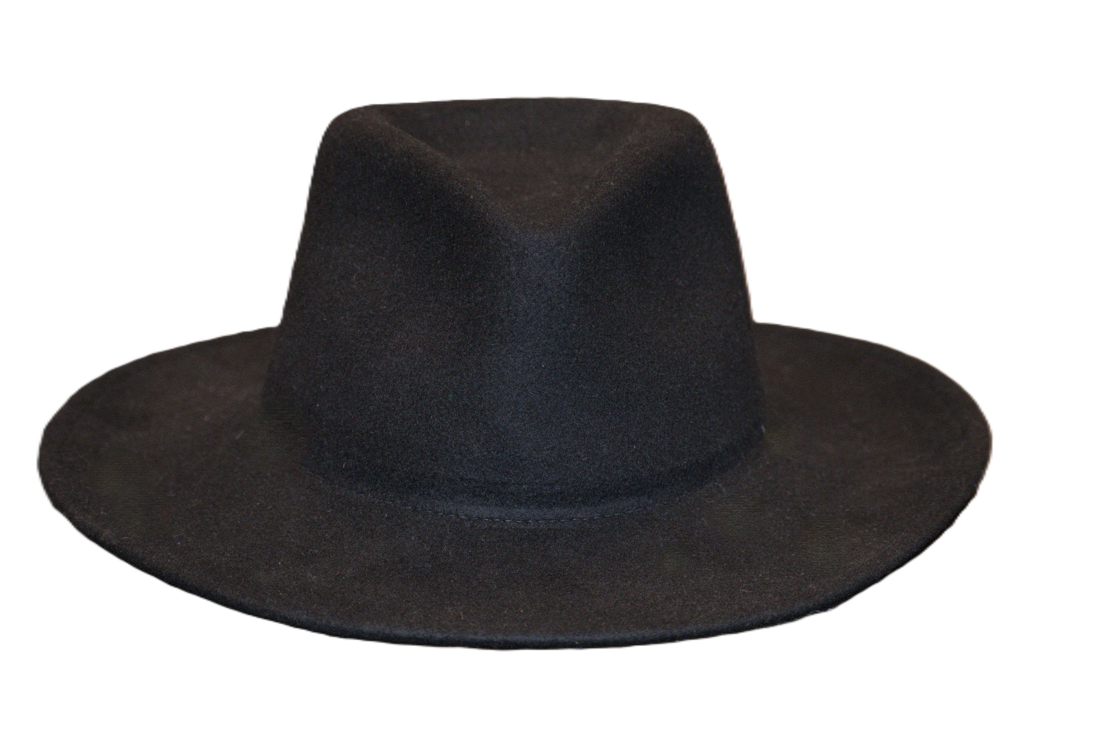 FlyWay- Black Crushable Wool Hat