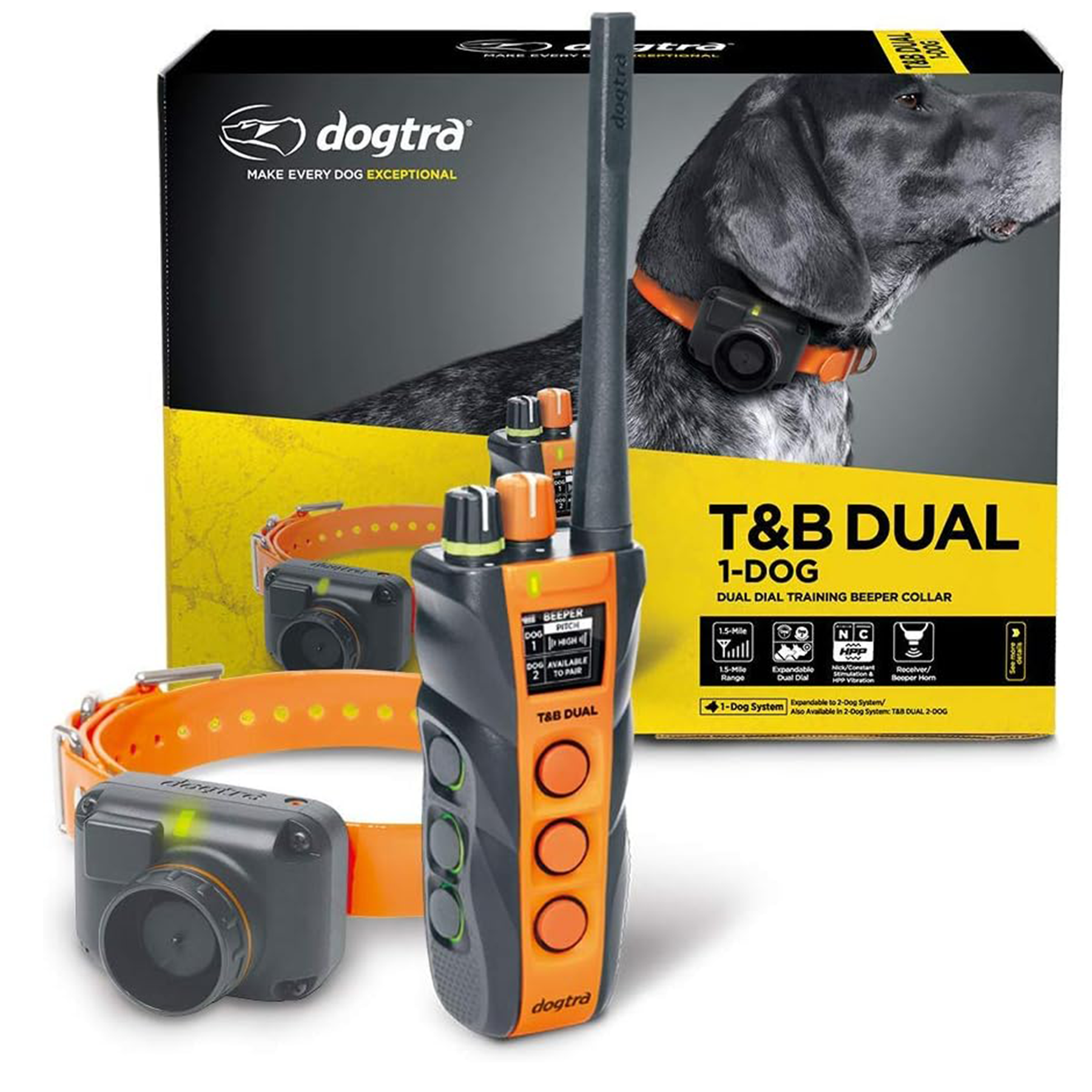 DOGTRA- T&B DUAL 1-DOG COLLAR