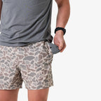Burlebo Everyday Short - Classic Deer Camo - Grey Pocket