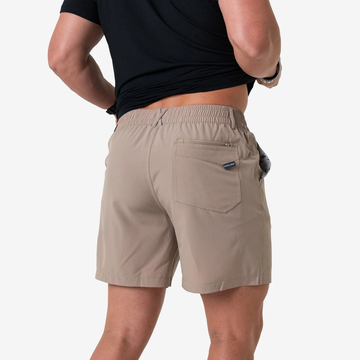Burlebo Everyday Short - Cobblestone Khaki - Duck Hunt Pocket 5.5"