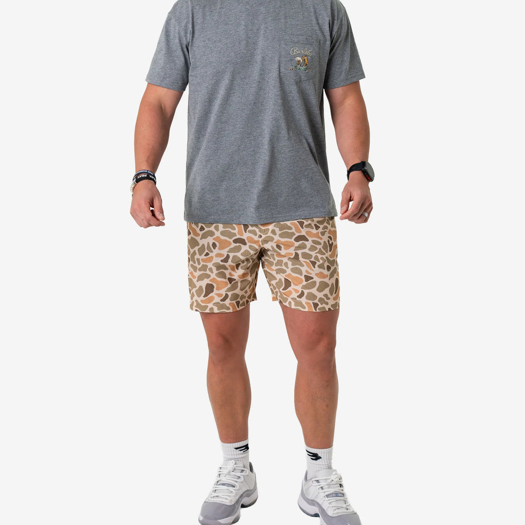 Burlebo Everyday Short - Venado Camo - Brown Pocket 7"