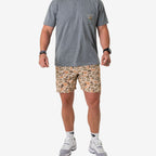Burlebo Everyday Short - Venado Camo - Brown Pocket 7"
