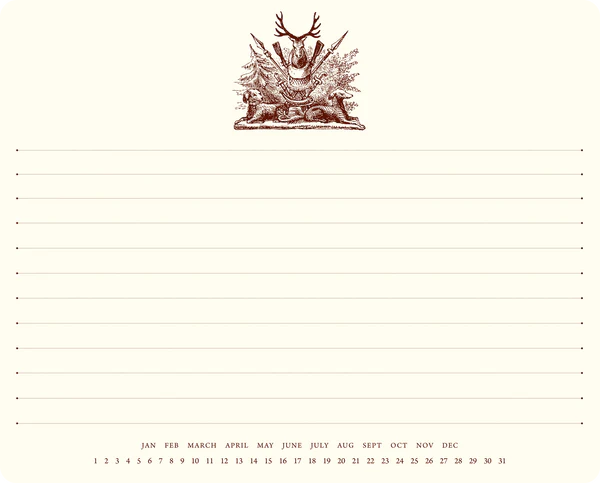 Alexa Pulitzer- Hunting Crest Mousepad Notepad