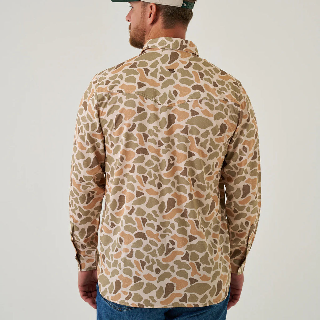 Burlebo- Long Sleeve Performance Western Shirt - Venado Camo