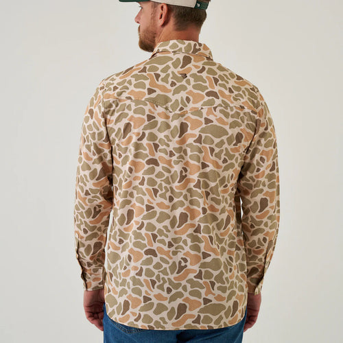 Burlebo- Long Sleeve Performance Western Shirt - Venado Camo