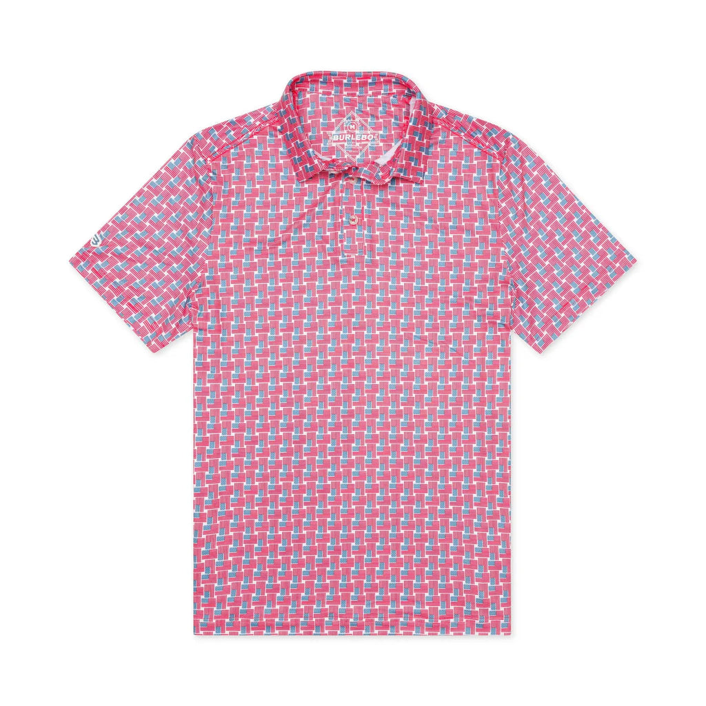 BURLEBO- AMERICAN FLAG PERFORMANCE POLO