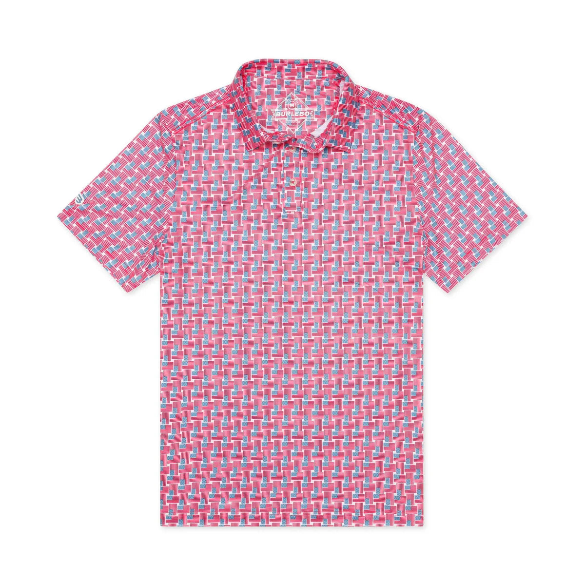BURLEBO- AMERICAN FLAG PERFORMANCE POLO