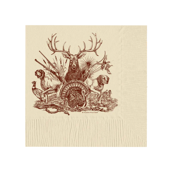 Alexa Pulitzer- On The Hunt Cocktail Napkins