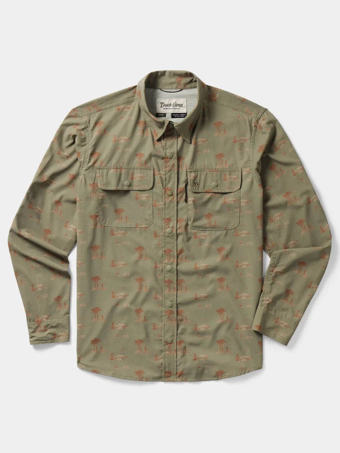 Men's Cast & Blast Perforated Shirt - Long Sleeve