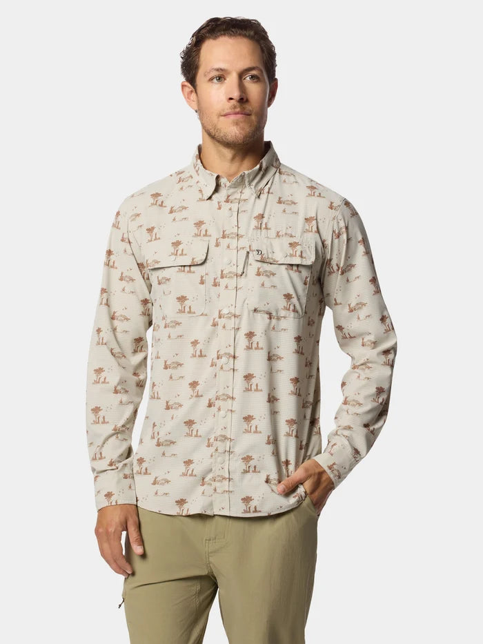 Men's Cast & Blast Perforated Shirt - Long Sleeve