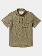 Men's Cast & Blast Perforated Shirt - Short Sleeve - Opening Day Sagebrush