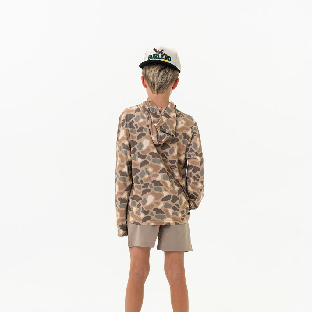 Burlebo- Youth Performance Hoodie - Pintail Camo