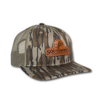 SOUTHWIND LEATHER LABEL BOTTOMLAND CAMO HAT