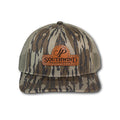 SOUTHWIND LEATHER LABEL BOTTOMLAND CAMO HAT