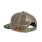 SOUTHWIND LEATHER LABEL BOTTOMLAND CAMO HAT