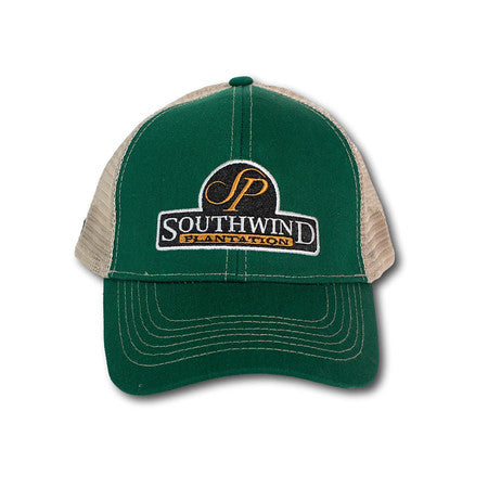 SOUTHWIND GREEN AND TAN TRUCKER HAT