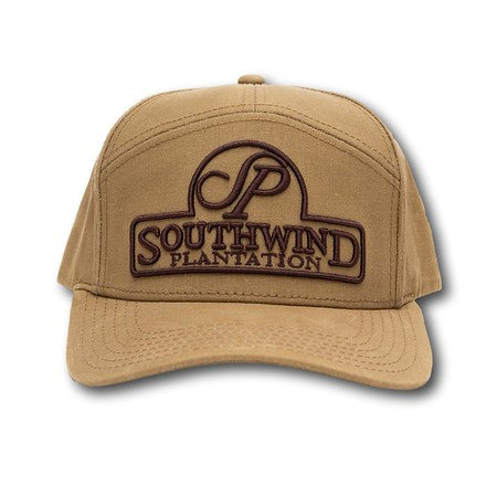 Southwind Waxed Canvas 7 Panel Dark Hat- Tan