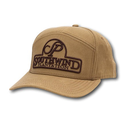 Southwind Waxed Canvas 7 Panel Dark Hat- Tan