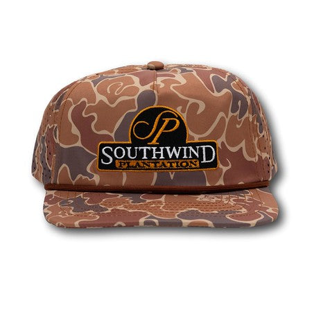 Southwind's Brown Dog Camo Hat Laser Hole Back