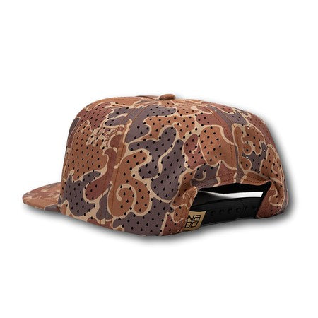 Southwind's Brown Dog Camo Hat Laser Hole Back