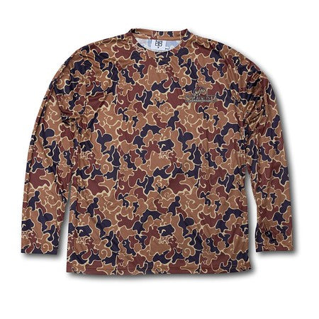 Southwind Brown Dog Camo Performance Dri-Fit Long Sleeve Shirt