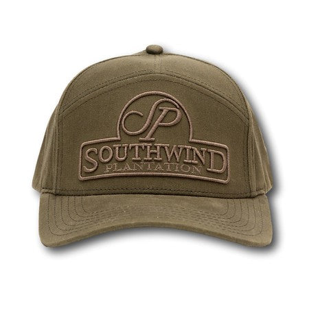 Southwind Waxed Canvas 7 Panel Hat- Olive