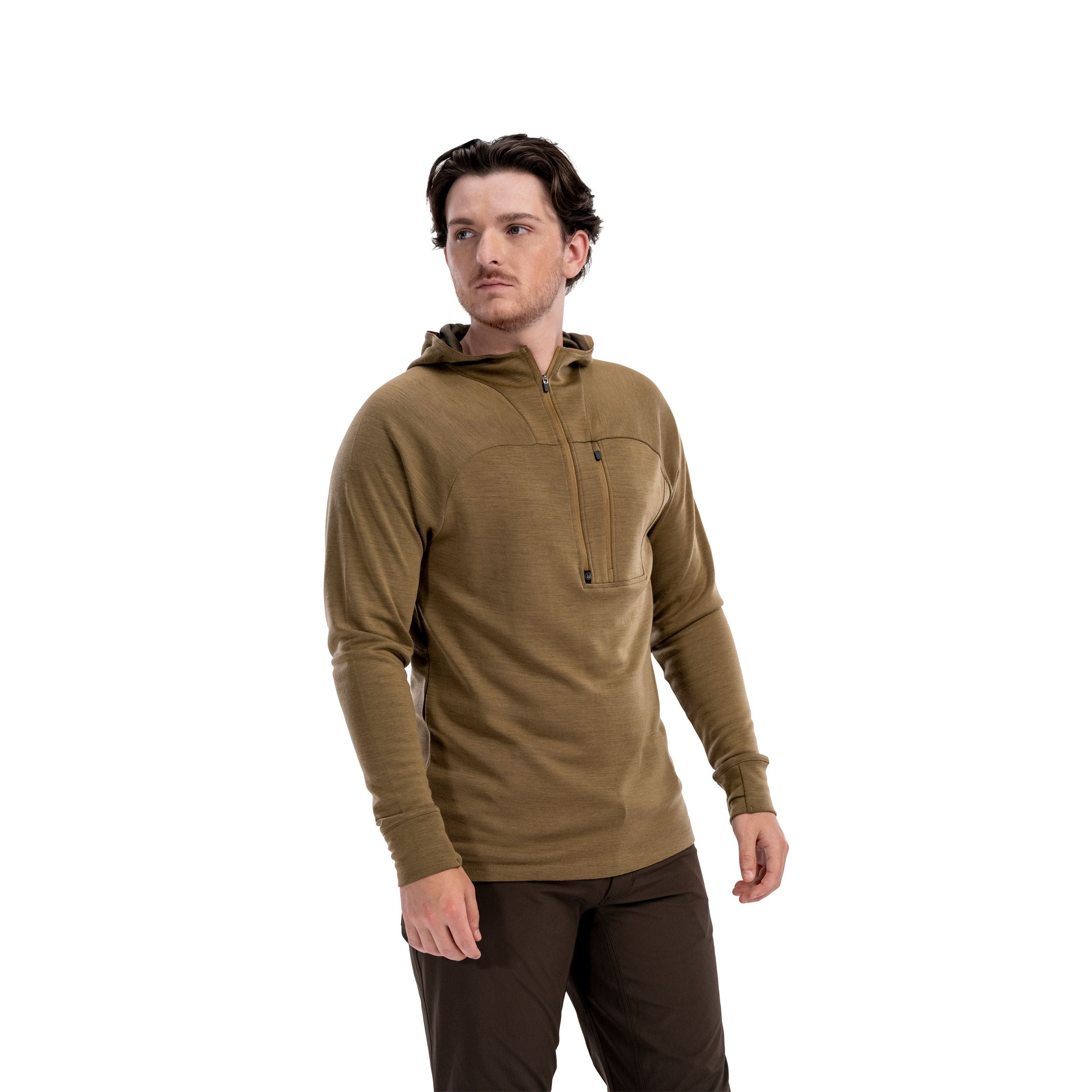 Beretta Men's Apollo Merino Hoodie- Otter