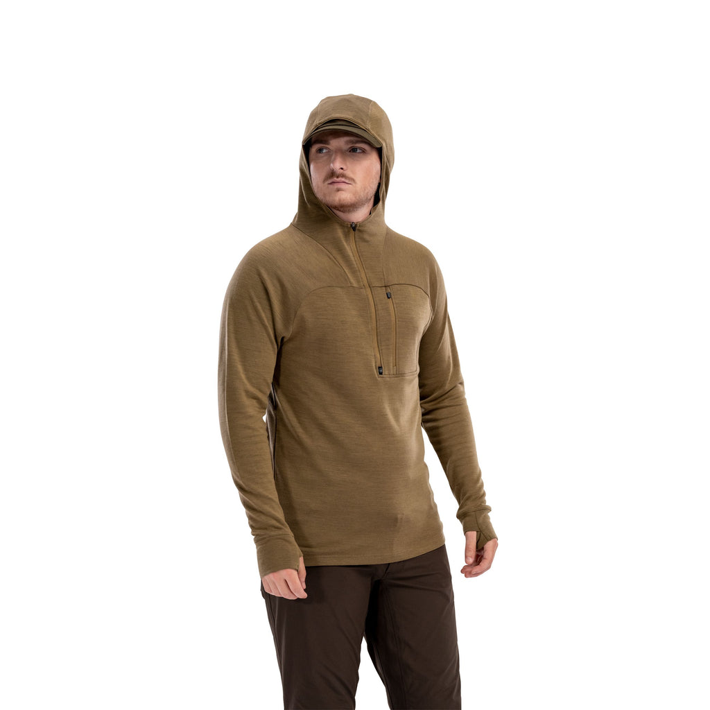 Beretta Men's Apollo Merino Hoodie- Otter