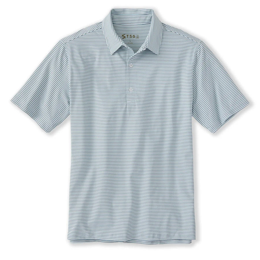TSG Men's Topper Polo (Mist Reel Stripe)