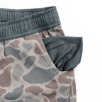 Burlebo Youth Athletic Short - Classic Deer Camo