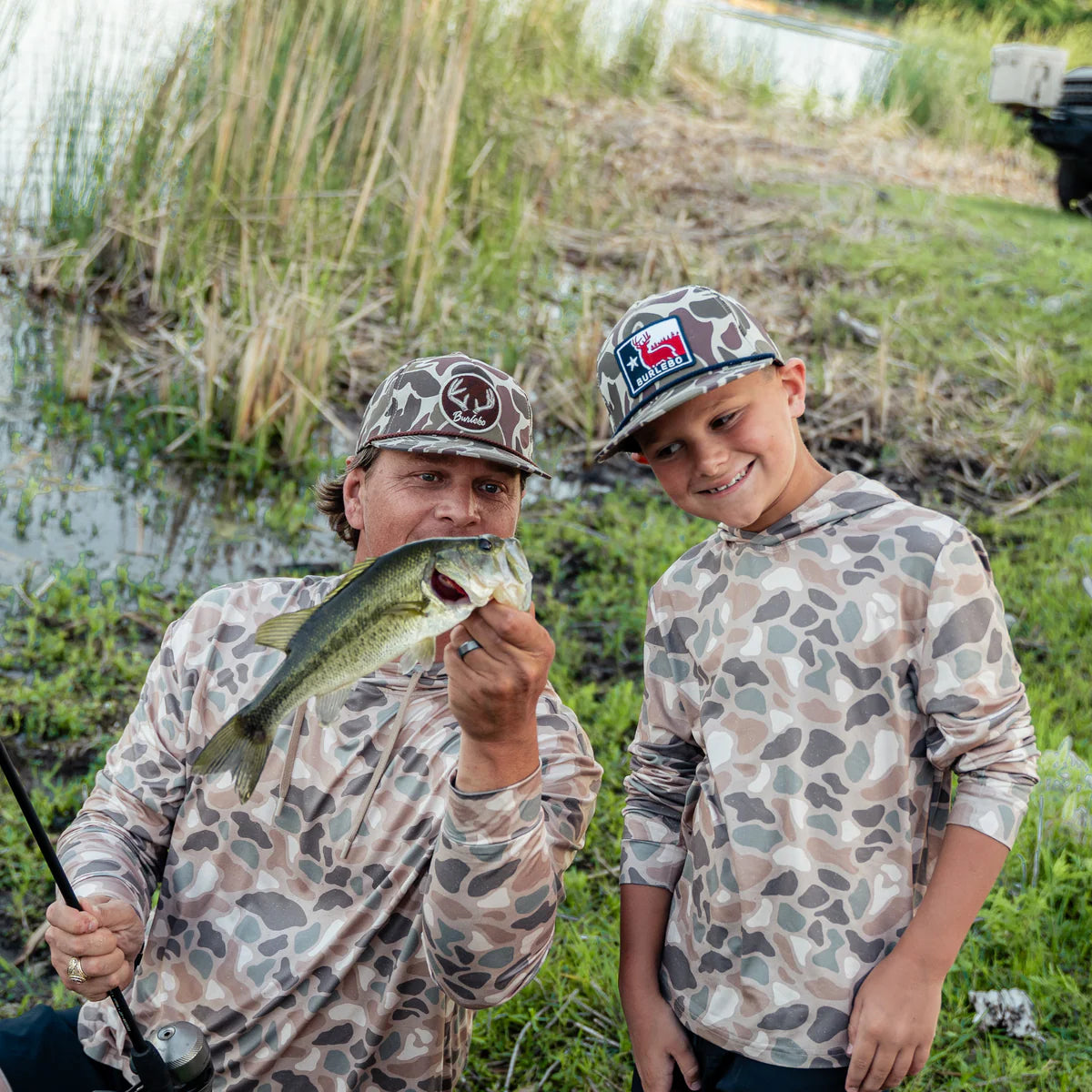 Burlebo- Youth Performance Hoodie - Pintail Camo