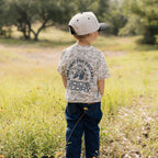 Burlebo Youth Vintage Washed Tee - God's Glory - Classic Deer Camo