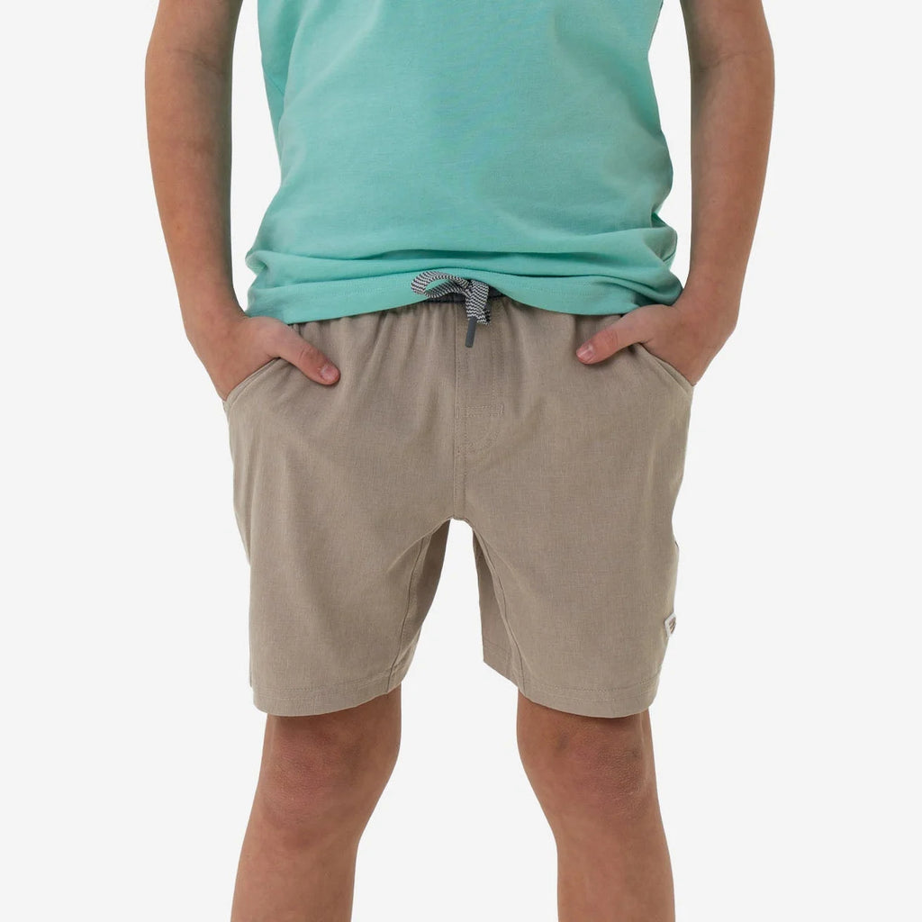 Burlebo Youth Athletic Short - Heather Khaki - Venado Camo Liner