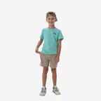 Burlebo Youth Athletic Short - Heather Khaki - Venado Camo Liner