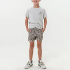 Burlebo Youth Everyday Short - Classic Deer Camo - Grey Pocket