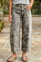 Little Daisy Closet - Camouflage Ankle Length Casual Shift Jeans