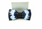 Feather Bow Tie - The Alumni - Choose Your Colors: Red and Black