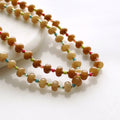 Saddle Stone Candy Necklace: Light Brown