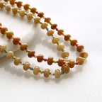 Saddle Stone Candy Necklace: Light Brown