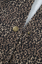 Little Daisy Closet - Western Leopard Print Slim Denim Vest