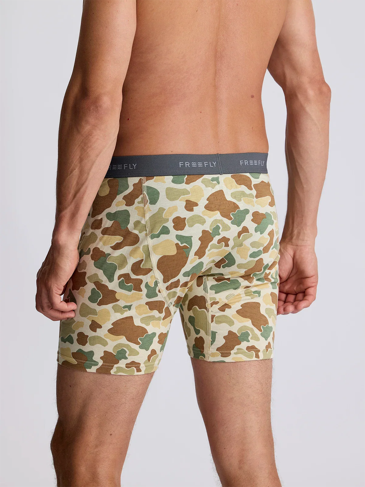 Free Fly- Men's Bamboo Motion Boxer Brief - Vintage Camo